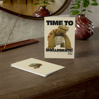 Albert Tortoise "Time to Shellebrate!" Greeting Card (10 pcs)