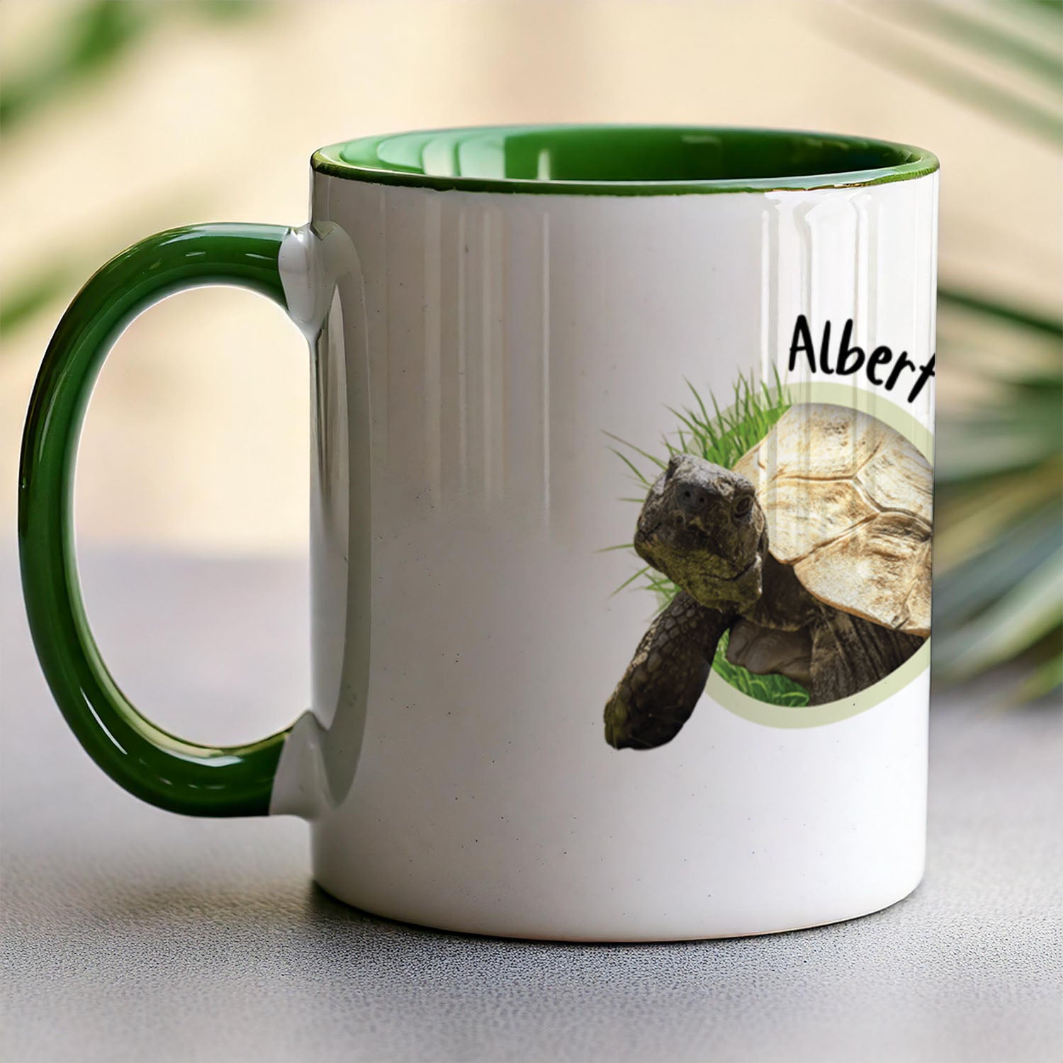 PP-MUG-11OZ-GREEN - Green Ceramic 11oz Mug Mockup
