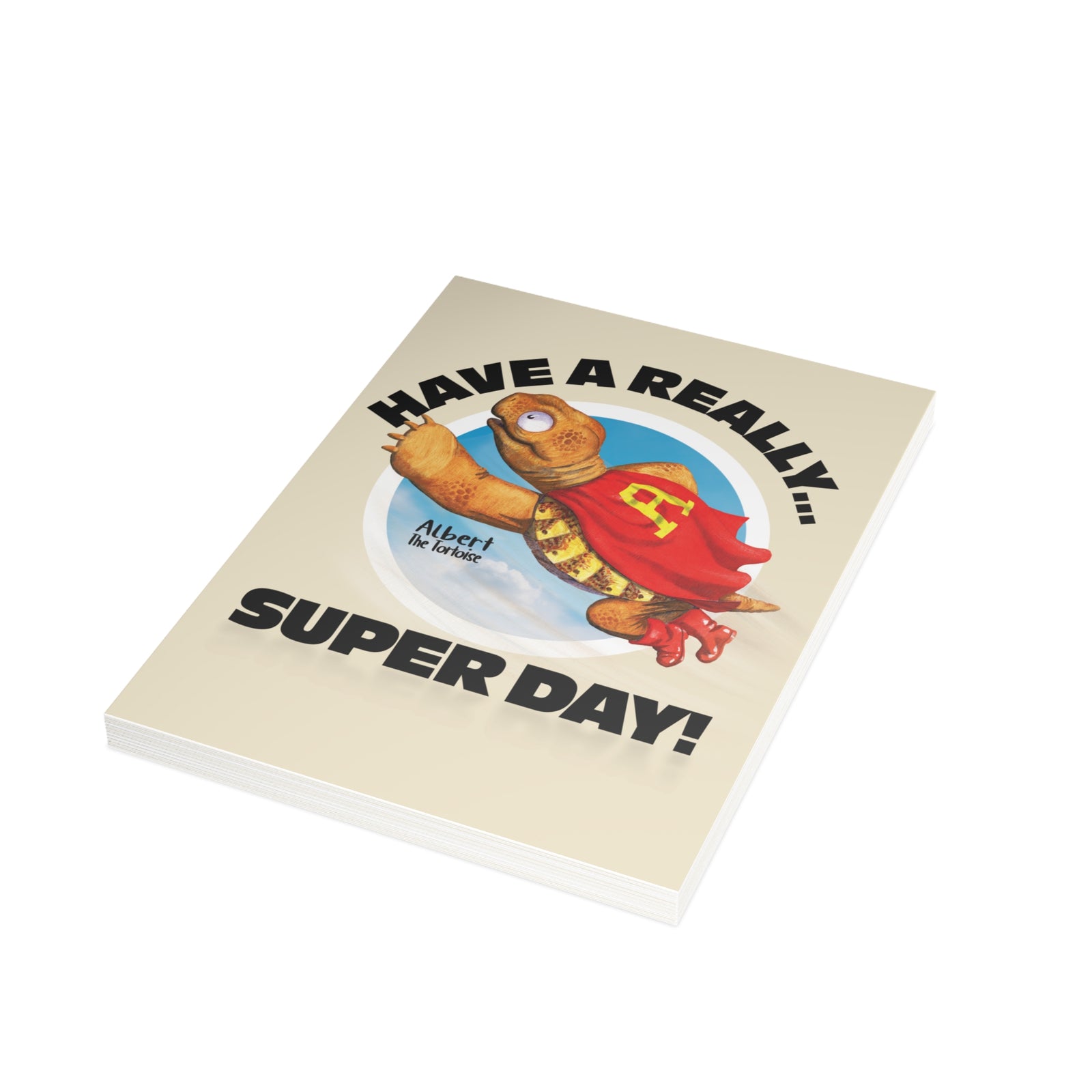 Albert Tortoise "Super Day!" Greeting Card (10 pcs)